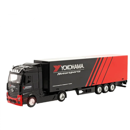 Bburago 1:43 Street Fire Haulers with Trailer Toy Truck For Kids (Assorted)