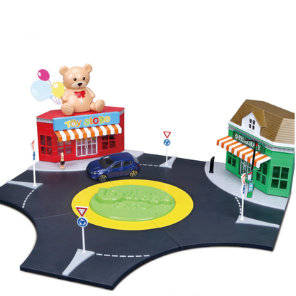 Bburago City 1:43 Roundabout Play Set Toy For Kids (building Not Included)