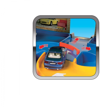 BBurago Auto Service 1.43 Scale Playset With One Car Playset For Kids