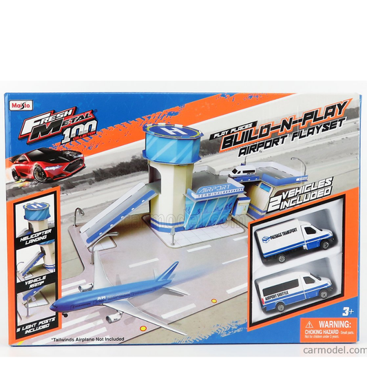 Maisto Build-N-Play Airport Flayset Fresh Metal Maisto Playset For Kids