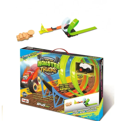 Maisto Tracks Cyber Racers Micro Monster Spin and Smash Maisto Playset