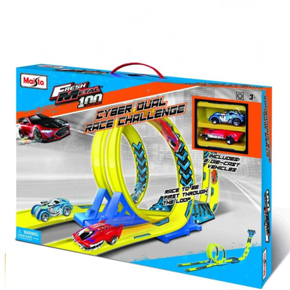 Maisto Metal Dual Cyber Loop Challenge Maisto Track Playset For Kids
