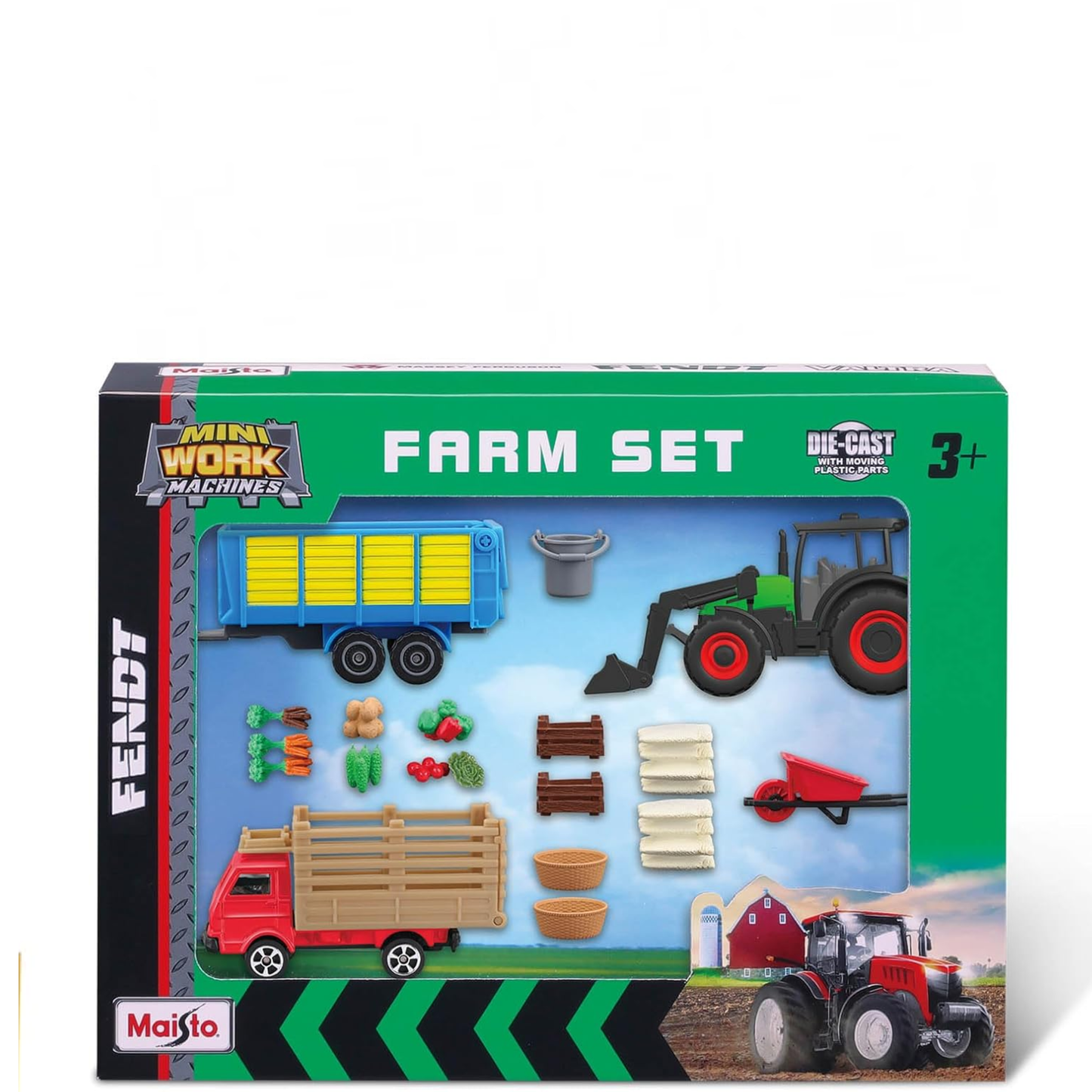 Maisto Mini Work Machines Farm Gift Set PlaySet For Kids