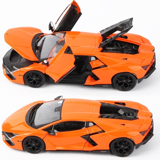 Bburago 1/24 Lamborghini Revuelto (Orange) Diecast Model Car Die Cast Cars