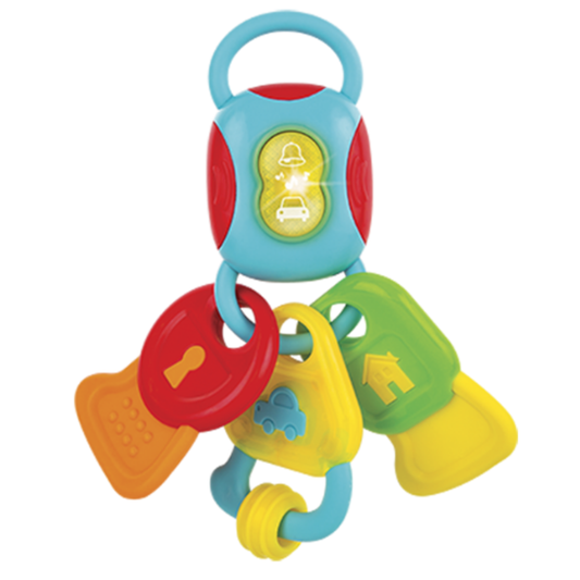 Winfun Light 'N Sounds  Musical Teething Keys Music Toy For New Born Baby 0-6 Month  Baby Teething Toy