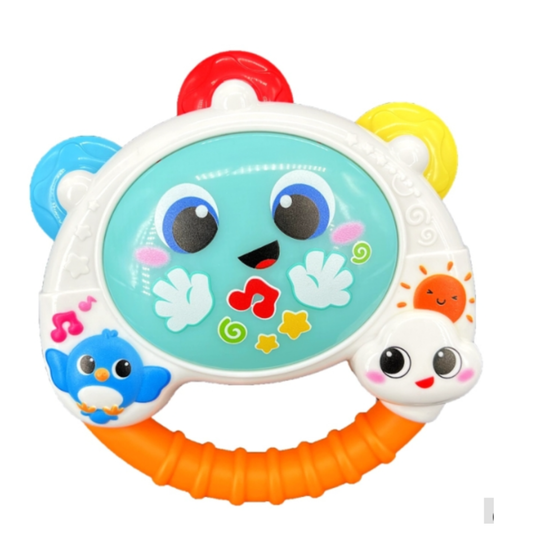 Winfun Baby Shaker Tambourine Music Light Rattle For Todler Baby Tambourine Toy