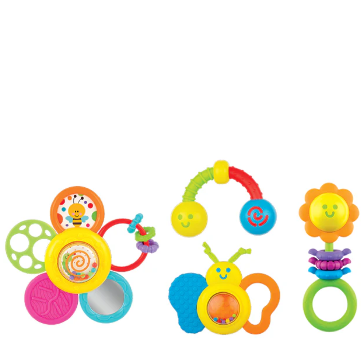 Winfun Garden Pals Rattle Set Toy For Kids  Rattle Set For Newborn Baby