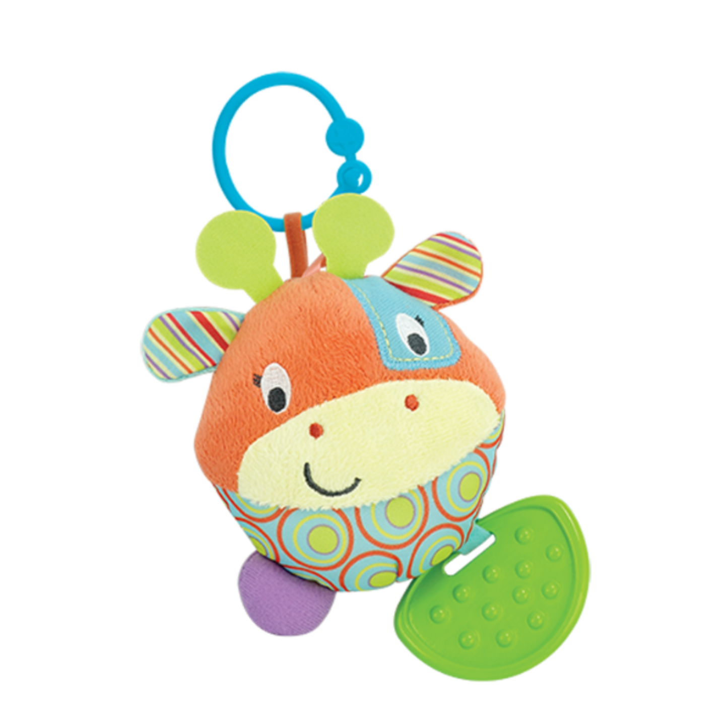 Winfun Rattle the Giraffe Patch Round Patch the Giraffe Teether Rattle For New Born Rattle