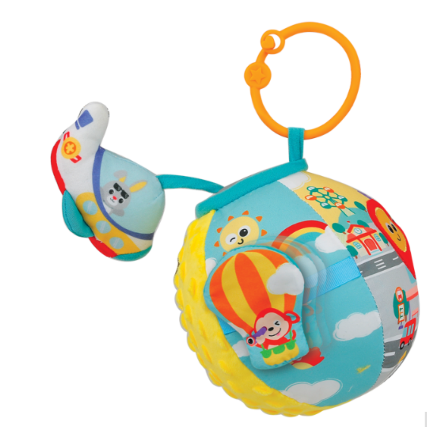 Winfun Lil' Traveler Activity Ball Activity Toys For Todler Rattle Ball Toy