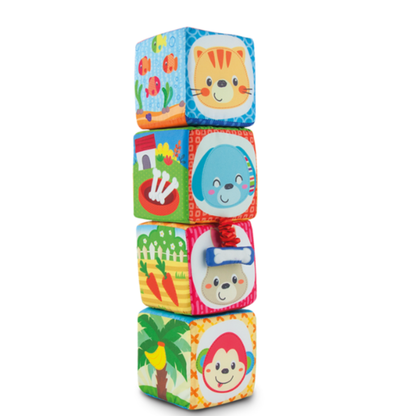 WInfun Animal Pals Soft Blocks For Todler  Stuff Toy For Kids