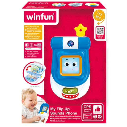 Winfun My Flip Up Sounds Phone Musical Phone For Kids Music phone for Todler