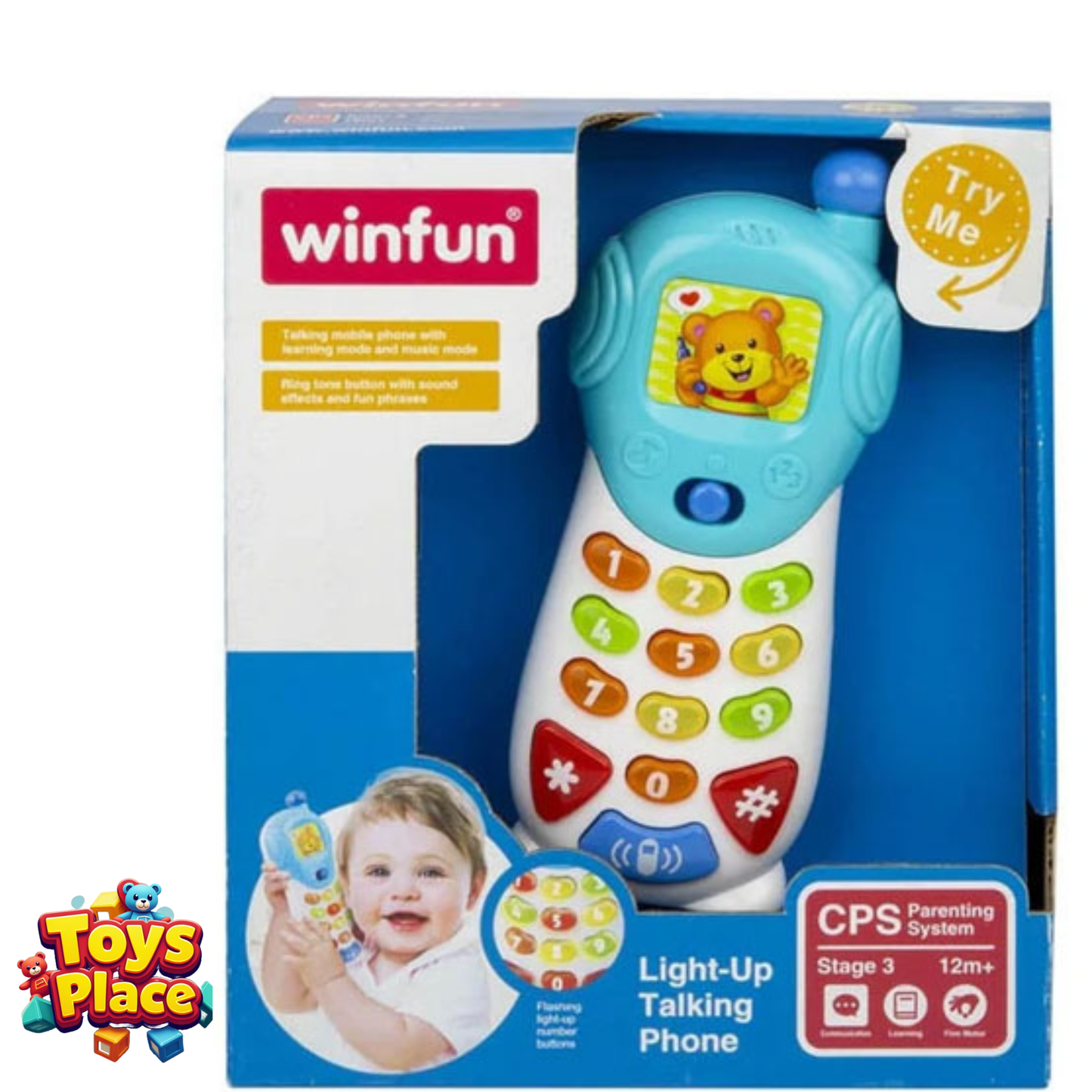 Winfun Light Up Talking Phone Music Toy For Kids