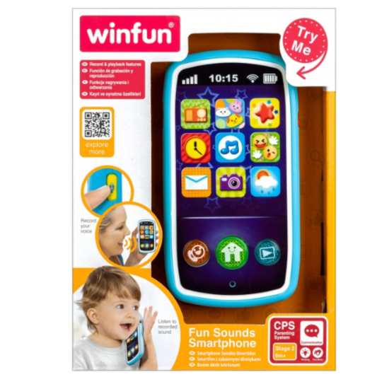 Winfun Music N Light Phone For Kids Winfun  Fun Sounds Smartphone Musical Toys For Kids