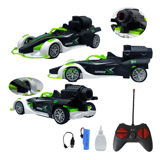 Remote Control Racing Car with Lights, Smoke, and Battery Rc Smoke Car Rechargeable