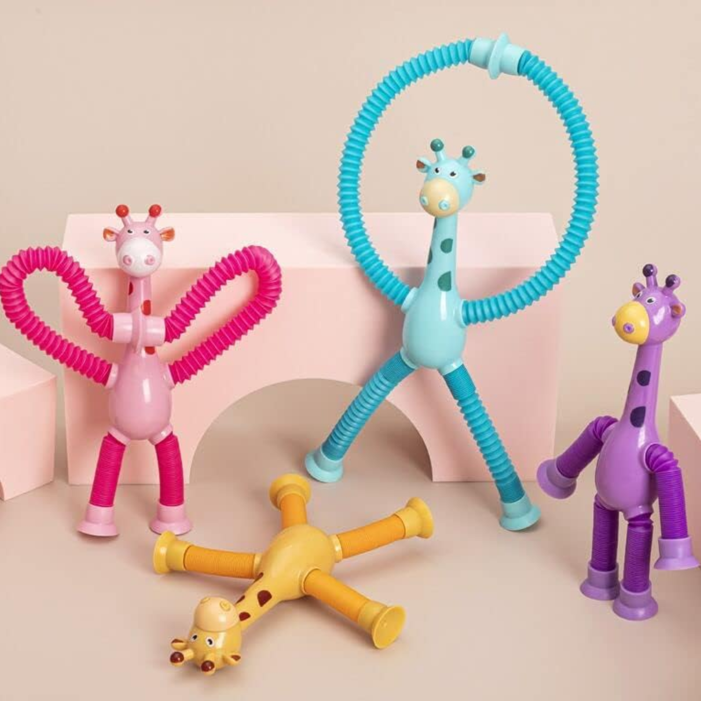 1 Piece Giraffe Pop Tubes Suction Cup Giraffe Toy Fidget Toy For Kids(Colour and Design May Vary)