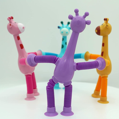 1 Piece Giraffe Pop Tubes Suction Cup Giraffe Toy Fidget Toy For Kids(Colour and Design May Vary)