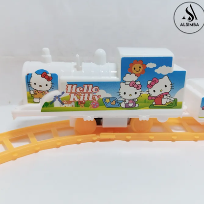 Hello Kitty Electric Train Set Toy For Kids Train Set for Toddlers
