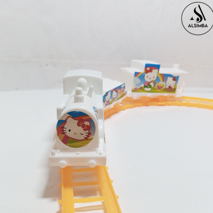 Hello Kitty Electric Train Set Toy For Kids Train Set for Toddlers