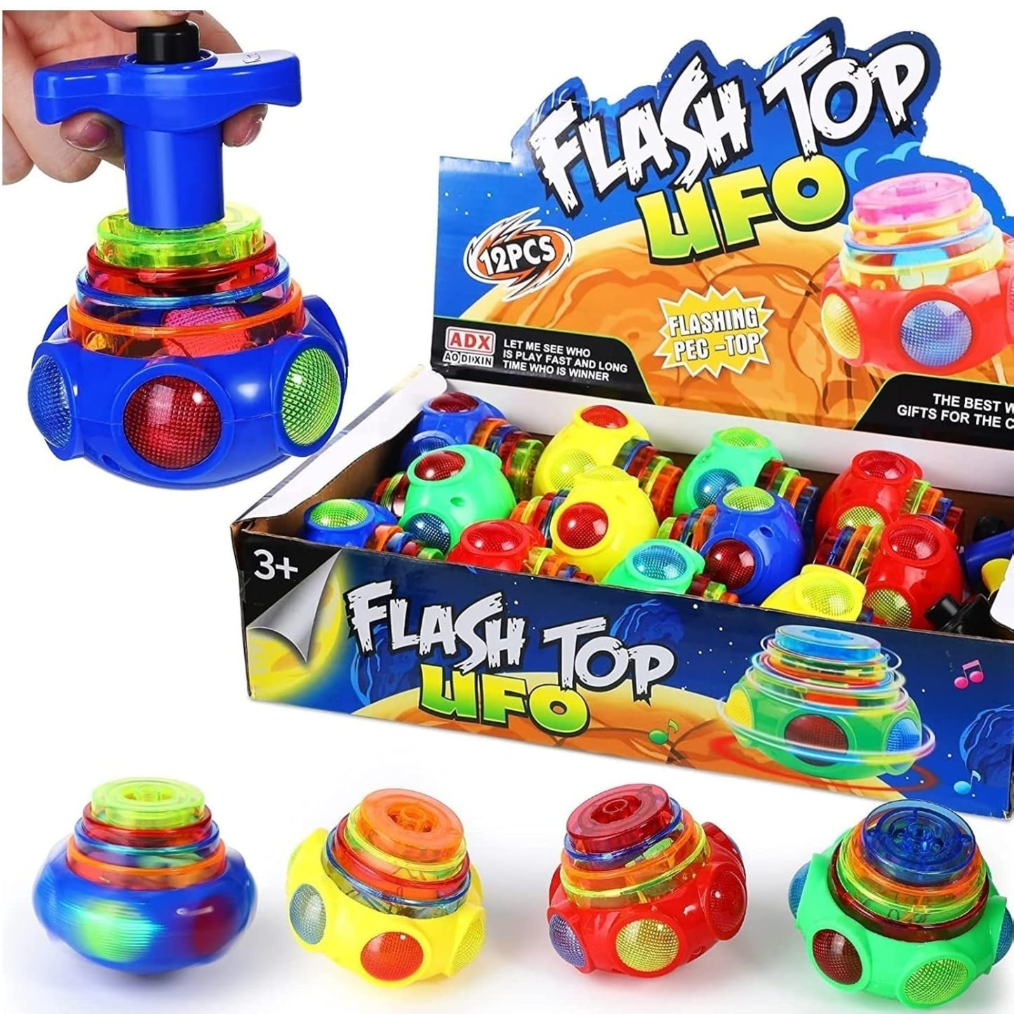 Musical Ufo Top Flash Latu Toy Musical Top Music Spinning Top