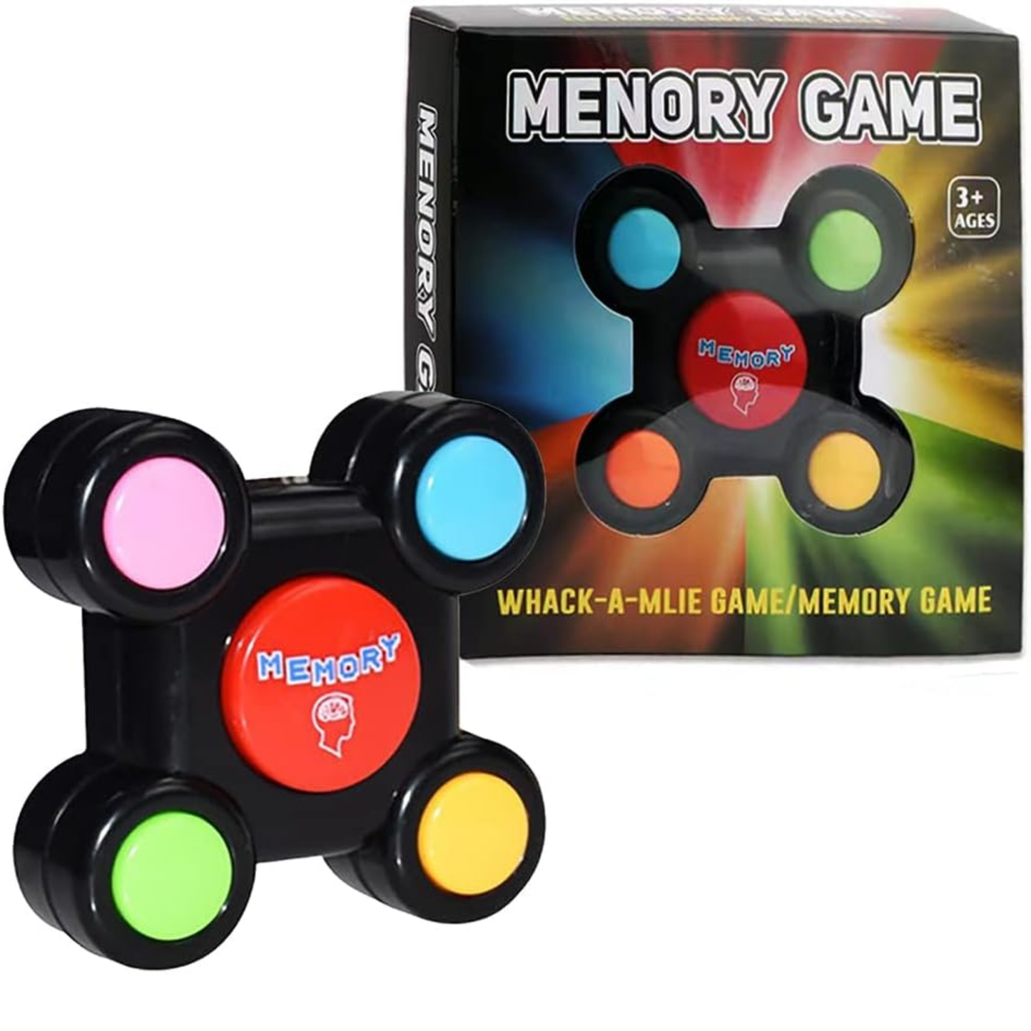 Educational Memory Game Machine with Lights Sounds Toy Challenge Puzzle Toy