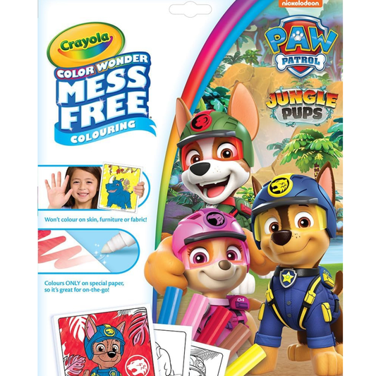 Crayola Color Wonder Paw Patrol Mess-Free Colouring Book 18 Colouring Pages & 5 Magic Color