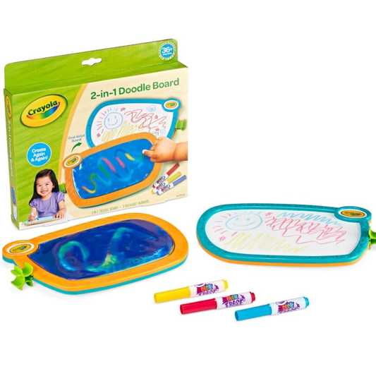 Crayola 2-in-1 Doodle Board for Toddlers Educational Toddler Toy