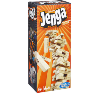 Hasbro Jenga Classic Game Wood Stacking Game  Wood Game Play