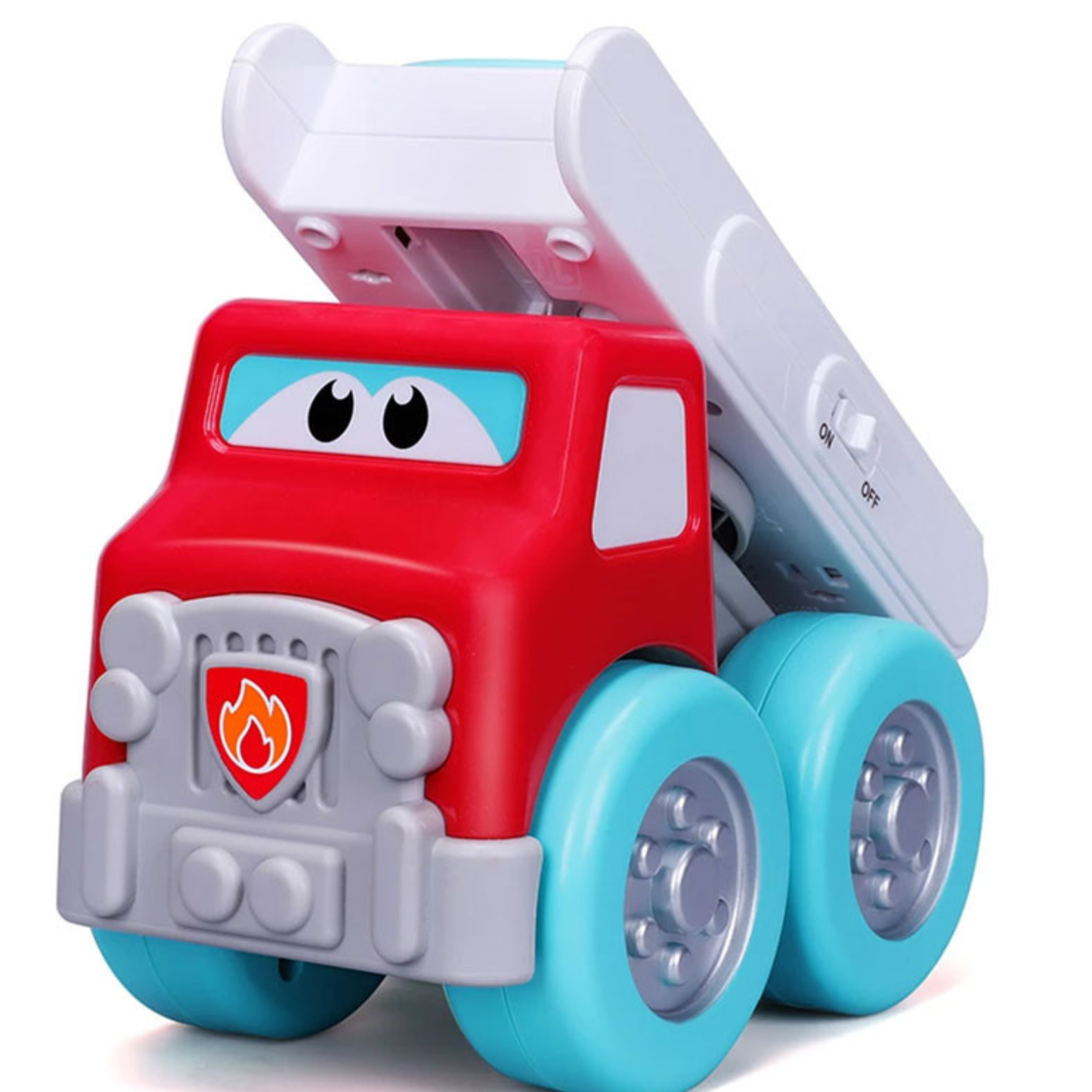 Bburago Junior Drive 'N Rock Fire Truck  with Piano Musical Toy For Todler