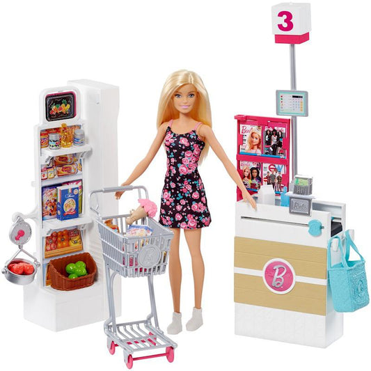 Barbie Doll Supermarket Playset For Girls