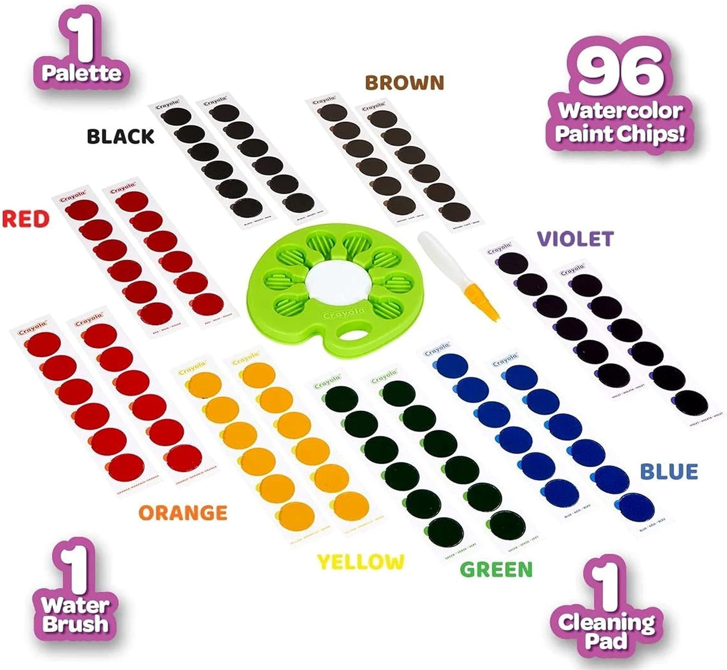 Crayola Washable Pop & Paint Watercolor Palette
