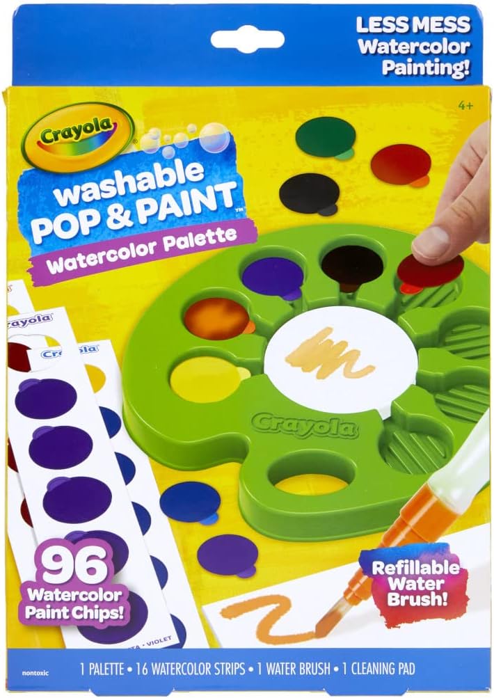Crayola Washable Pop & Paint Watercolor Palette