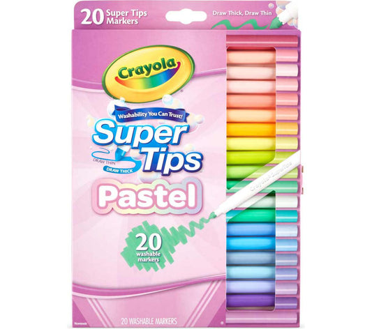 Crayola Washable Super Tips, Pastel Markers Crayola Washable Markers
