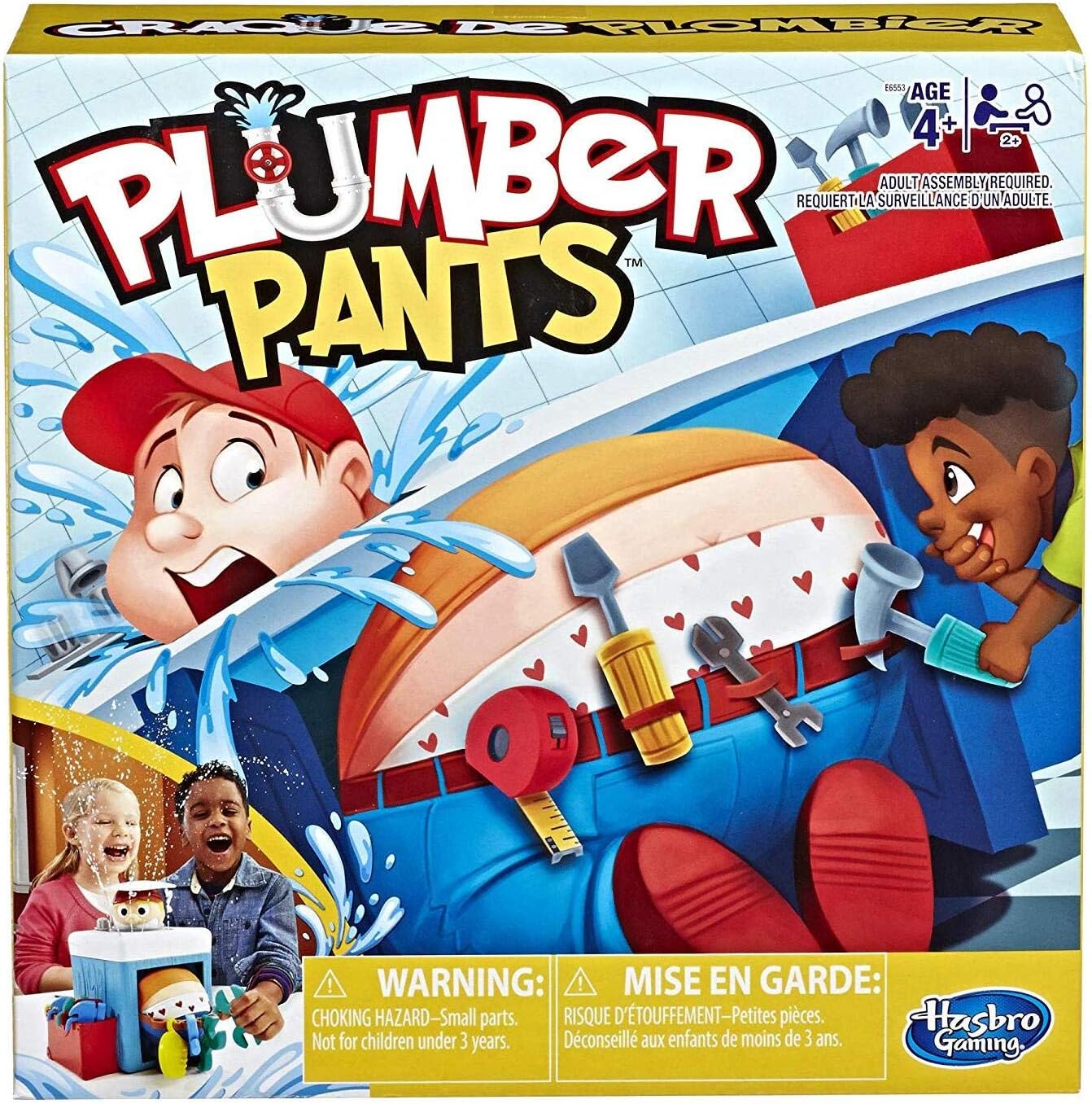 Hasbro Gaming Plumber Pants Game for Kids Hydraulic Pants Boxed