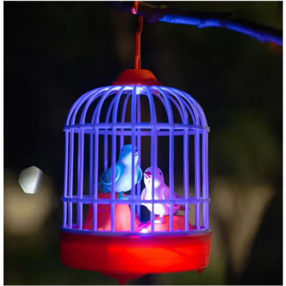Voice-Controlled Talking Bird Toy with Cage ||Talking Birds Cage WIth Music Toy For Kids