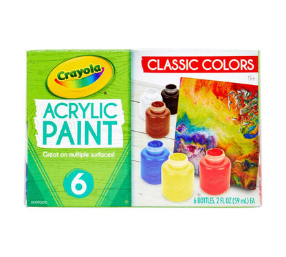 Crayola Acrylic Paints 6 Count