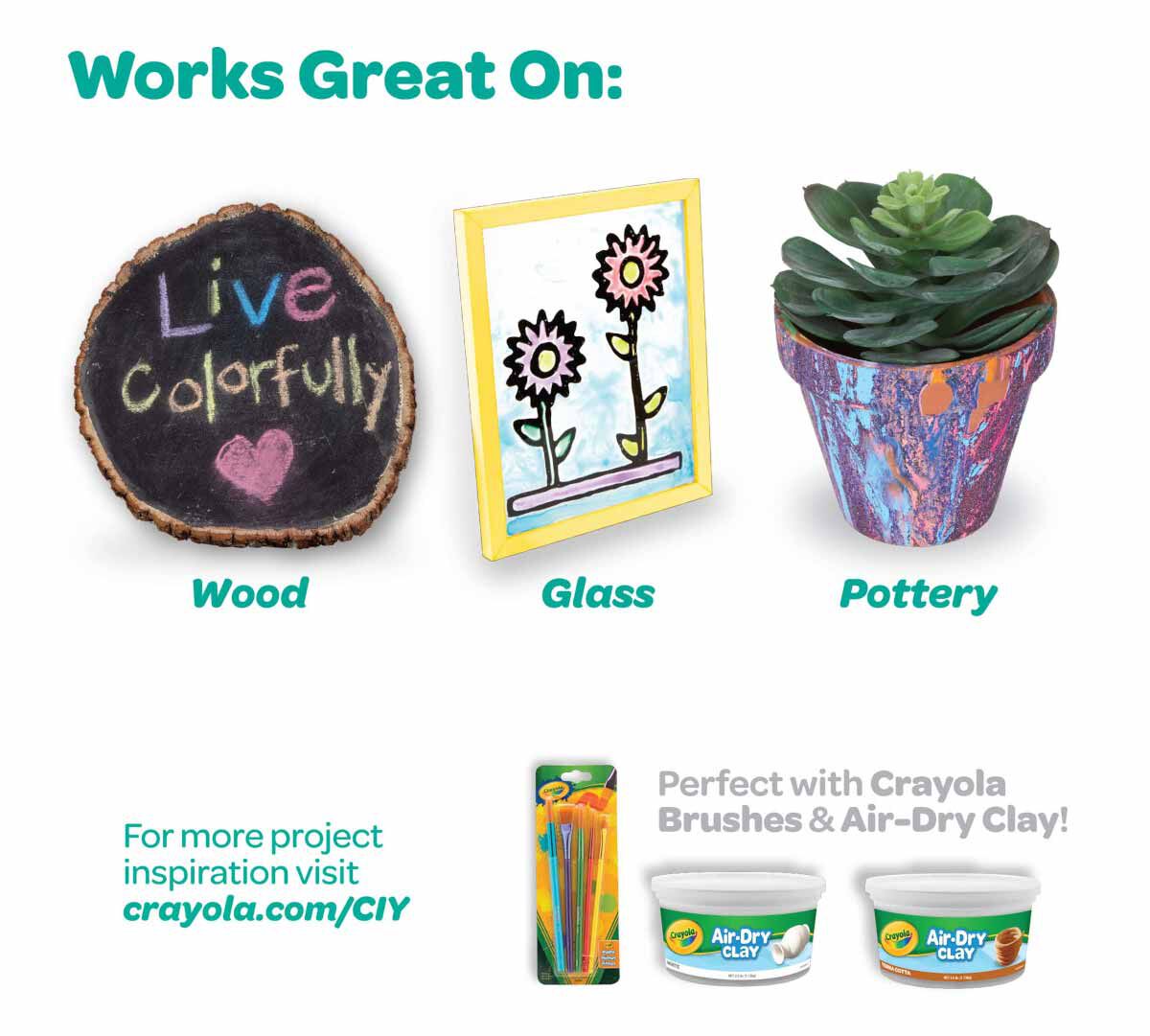 Crayola Acrylic Paints 6 Count