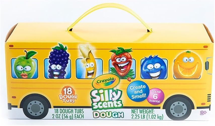 Crayola School Bus Silly Scents Sand Dough For Kids