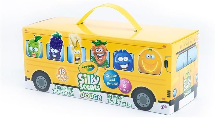 Crayola School Bus Silly Scents Sand Dough For Kids