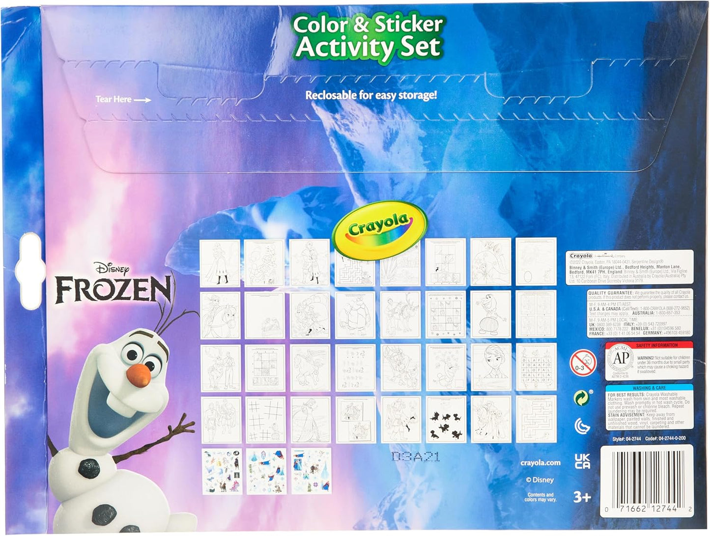 Crayola Colour & Sticker Activity Set Frozen Charactor
