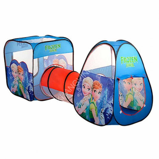 Frozen Tent House With 100 Balls For Kids Play Tent with Tunnel and Playhouse