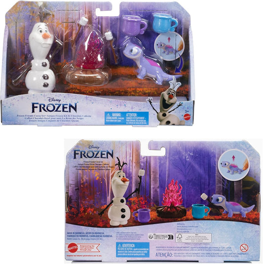 Mattel Disney Frozen Campfire Set with Olaf & Bruni Friends ||Disnep Cocoa Set