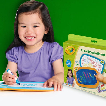 Crayola 2-in-1 Doodle Board for Toddlers Educational Toddler Toy