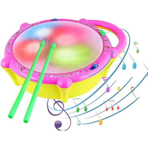 Musical Flash Drum with Two Stick Light Sound  || Drum Toy For Todler