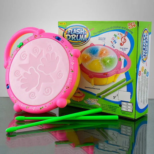 Musical Flash Drum with Two Stick Light Sound  || Drum Toy For Todler