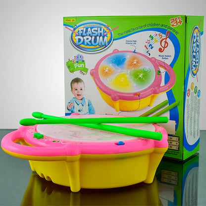 Musical Flash Drum with Two Stick Light Sound  || Drum Toy For Todler