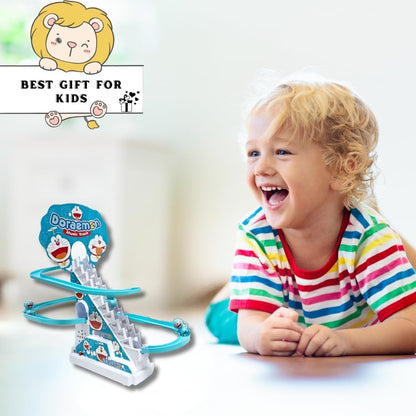Doraemon's Track Racing Toys for Kids ||Escalator Toy with Lights and Music||Doreman Track Toy