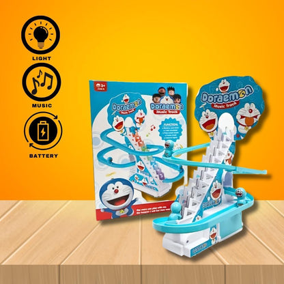Doraemon's Track Racing Toys for Kids ||Escalator Toy with Lights and Music||Doreman Track Toy