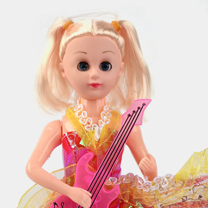 Walking Guitar Doll With Music and Lights  Best Gift For Girl Musical Doll