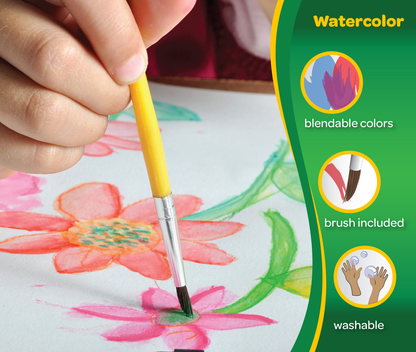 16 Crayola Washable Water Colour For Kids