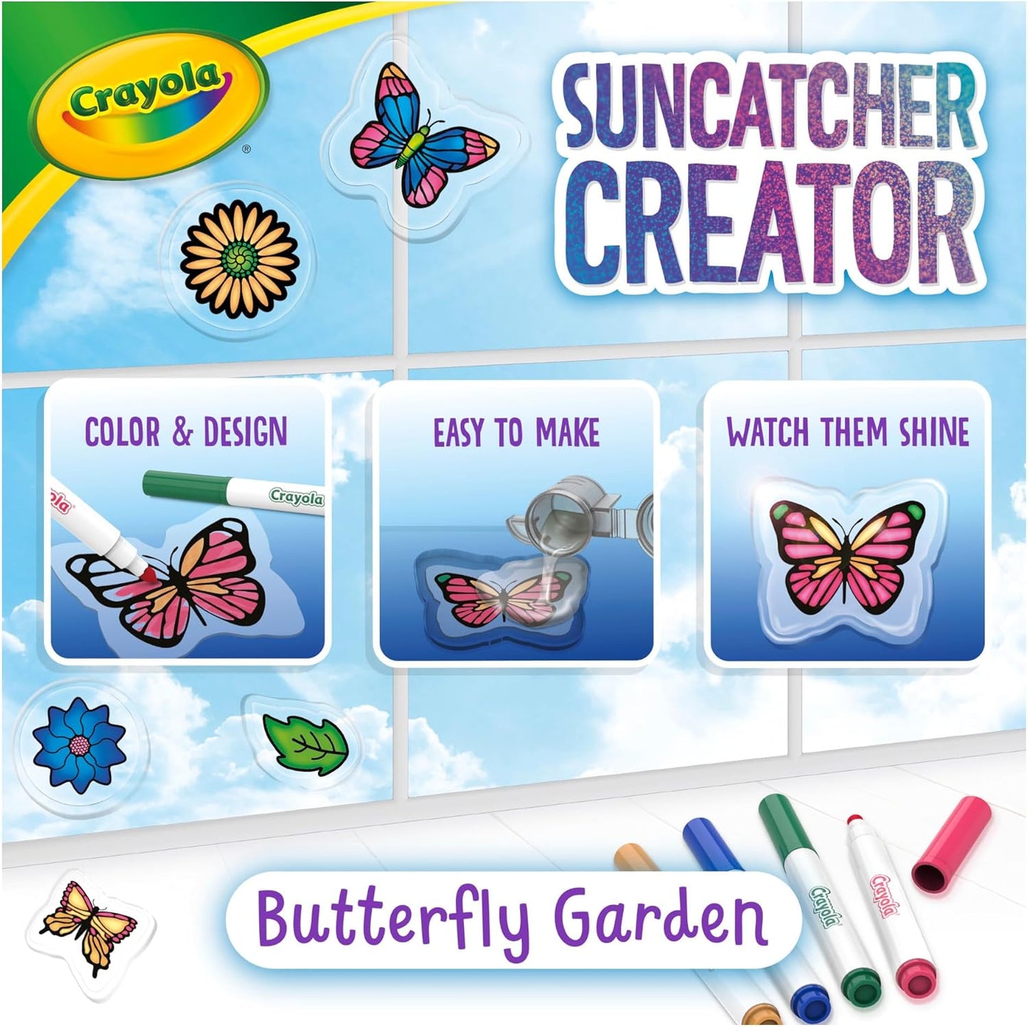 Crayola Suncatcher Creator Butterfly Garden Sun Catcher